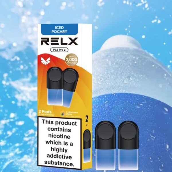 RELX 6 Pro2 Pods 2pcs in Iced Pocary flavor