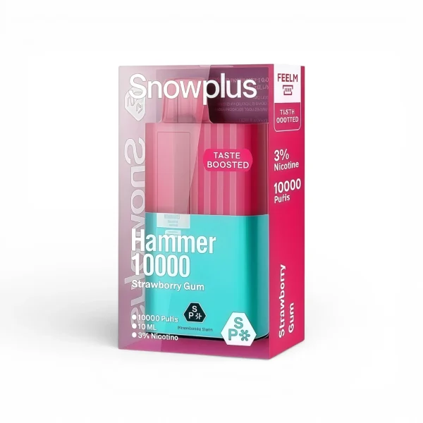 正品雪加大板砖海外版 SnowPlus Hammer 10000口 一次性电子烟